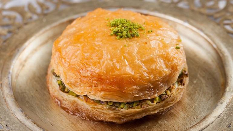 Burger Baklava with Pistachio